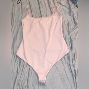 Babydoll Pink Free People thong Bodysuit